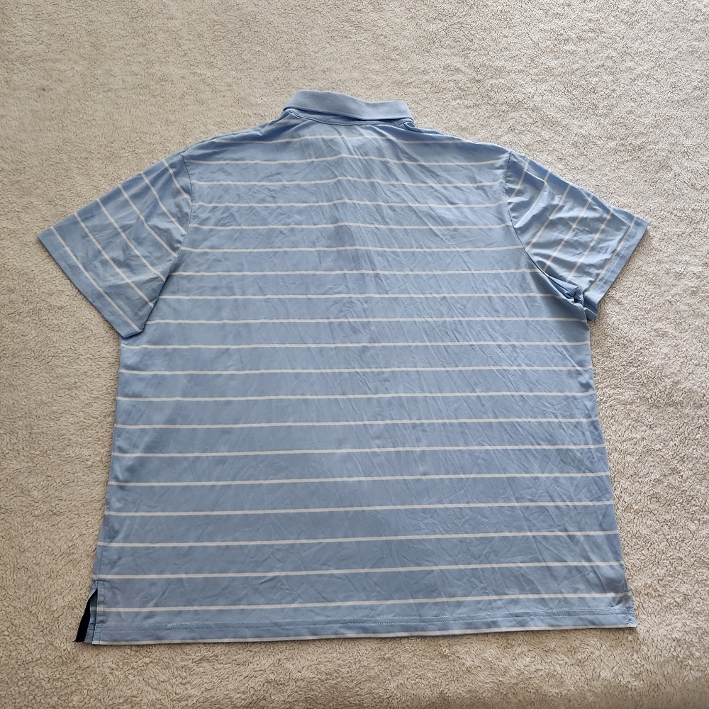 Polo Classic Fit Performance Polo Shirt, Men's XL - Office Blue/Ceramic White - Picture 7 of 8